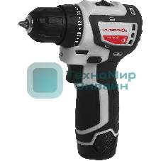 Дрель-шуруповерт ИНТЕРСКОЛ ДА-10/12В, 12 В, 2 Ач, 36 Нм, бесщеточный