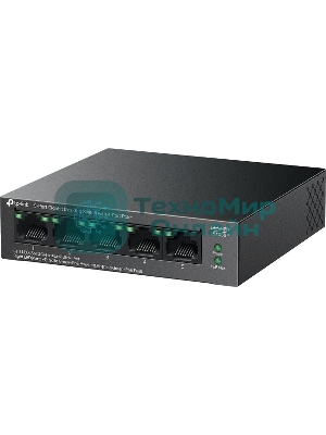 Коммутатор настольный TP-Link LS105GP с 5 гигабитными портами (4 порта PoE+)
