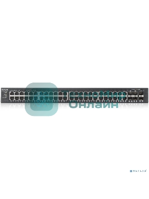 Коммутатор гибридный L2 Zyxel NebulaFlex Pro GS2210-50, rack 19