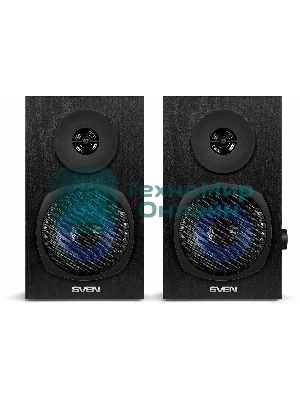 Акустическая система 2.0 SVEN SPS-576 черные (2x4W, Bluetooth, дерево)