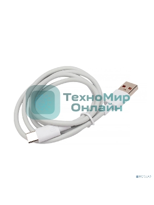 Кабель USB2.0 Cablexpert CC-USB2-AMCM-66W-1M-W, AM/Type-C, 6A, 66Вт, QC3.0, 1м, медь, белый, пакет