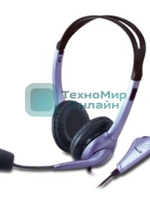 Гарнитура Genius HS-04S фиолетовый, проводная, USB-C/jack