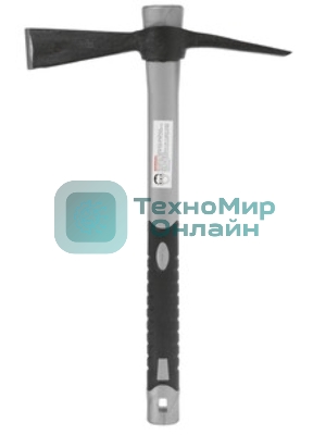 Кирка Matrix 21826 mini двухплоскостная 500 г, фибергласовая обрезиненная рукоятка, 385 мм