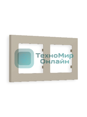 Рамка ALFA Techno (Серо-бежевый матовый) 2-ая AF220362