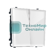 MS103030 Комплект механизма 2-кл перекрестного выключателя SIGMA Белый глянец 10A-250V QUANT PRO (SP1030, PR125)