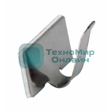 Площадки самоклеющиеся металлические с клипсой под шлейф Rexant (ПКШМ) 20x10 мм, упаковка 100 шт.