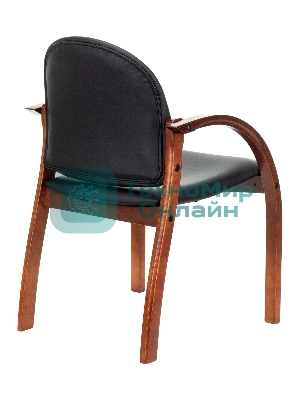 Стул Бюрократ ДЖУНО черный, искусственная кожа