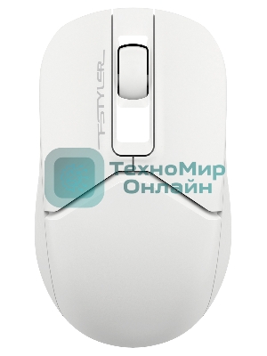 Мышь беспроводная A4Tech Fstyler FB12 белый, 1200 dpi, радиоканал, Bluetooth, USB, кнопки - 3