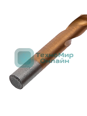 Сверло по металлу Matrix, 12 мм, HSS, нитридтитановое покрытие, цилиндрический хвостовик