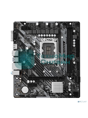 Материнская плата ASRock H610M-HVS/M.2 R2.0, LGA 1700, Intel H610, 2xDDR4, 4xSATA, 1xM.2, 1xPCIe 4.0 x16, 1xPCIe x1, 1xHDMI, 1xVGA, 1x 1Gb LAN, 4xUSB-A 2.0, 2xUSB-A 3.2 Gen 1, 3x3.5 мм, 7.1, mATX