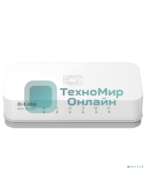 Коммутатор D-Link DES-1005C/B1A, 5-port UTP 10/100Mbps Auto-sensing, Stand-alone, Unmanaged Palm-top Fast Ethernet Switch