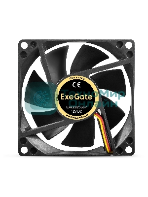 Вентилятор для корпуса ExeGate EX08025B3P черный, 80 мм, 2000 об/мин, 19 дБ, 3 pin