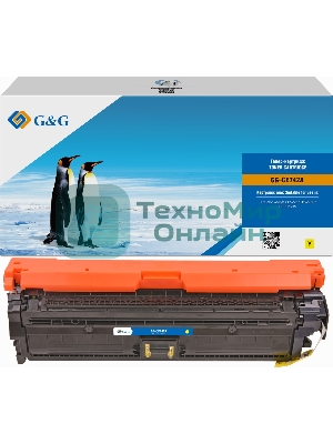 Картридж лазерный G&G GG-CE742A желтый (7300 стр.) для HP LJ CP5220/CP5221/CP5223/CP5225