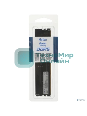 Оперативная память NETAC Basic, DDR5, 16Gb (1x16Gb), 5600MHz, CL46, DIMM