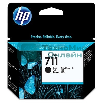 Картридж струйный HP №711 CZ133A черный для HP DJ T120/T520 (80мл)