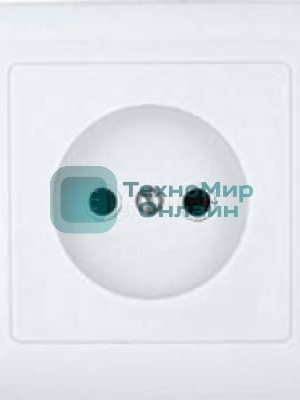Розетка WESSEN RS10-132-BХИТ белый 1-я б/з 10А скрытый монтаж