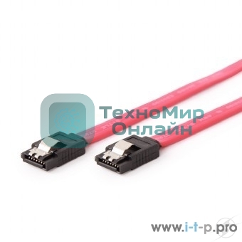 Кабель Gembird Кабель интерфейсный SATAIII, 30см, 7pin/7pin, защелка, пакет (CC-SATAM-DATA-0.3M)