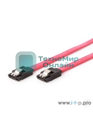 Кабель Gembird Кабель интерфейсный SATAIII, 30см, 7pin/7pin, защелка, пакет (CC-SATAM-DATA-0.3M)