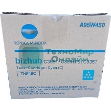 Тонер-картридж Konica-Minolta bizhub C3351/C3851 синий TNP-49C