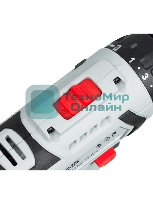 Дрель-шуруповерт Ресанта ДА-12-2ЛК, 12 В, 2 Ач, 40 Нм, щеточный