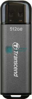 Флешка USB Transcend Jetflash 920 (TS512GJF920), 512Gb, USB 3.1, R/W 420/400, темно/серый