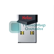 Флешка USB Netac UM81 (NT03UM81N-032G-20BK), 32Gb, USB 2.0, R/W 30/10, черный/красный