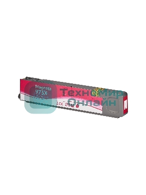 Картридж струйный Sakura F6T82AE (№973X Magenta) для HP, пурпурный, 110 мл., 7000 к.
