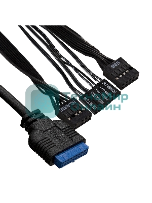 Компьютерный корпус Desktop ExeGate EX291267RUS MI-301U (mATX/mini-ITX, без БП, 1*USB+1*USB 3.0, аудио, черный)