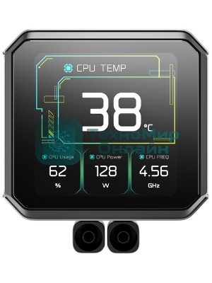 Система водяного охлаждения Deepcool Spartacus 420 ARGB Soc-AM5/AM4/1200/1700/1851 черный 4-pin 32.89dB Al LCD 2647gr Ret (R-SPT420-BKDSMP-G-1)