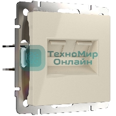 Розетка двойная Werkel Ethernet RJ-45 (слоновая кость) W1181103