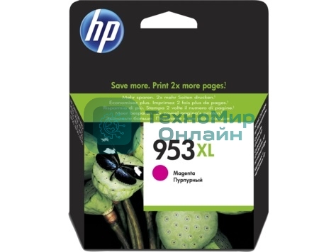 Картридж струйный HP 953XL F6U17AE пурпурный для HP OJP 8710/8715/8720/8730/8210/8725 (1600 стр.)