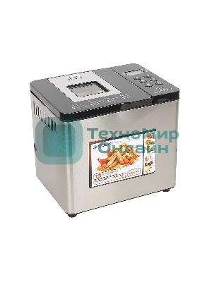 Хлебопечка Endever Skyline MB-54, стальной, мощность 750Вт, LED дисплей,19 автопрограмм