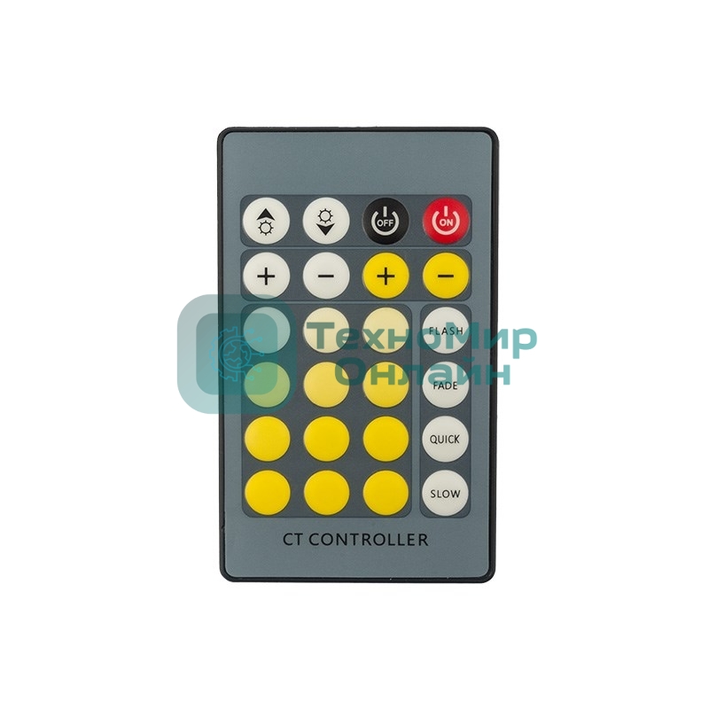 Контроллер LED для светодиодной ленты белый Mix 12/24 В, 72/144 Вт, 24 кнопки (IR)