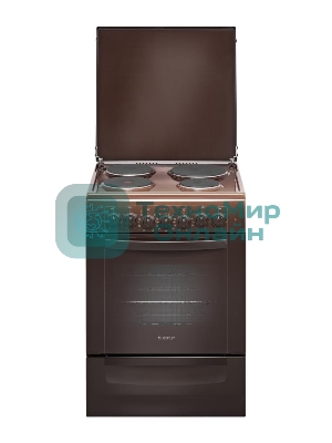Плита электрическая Gefest 6140-02 0001 коричневый, конфорок 4 электрических, духовка 55 л, 60 см x 85 см x 60 см