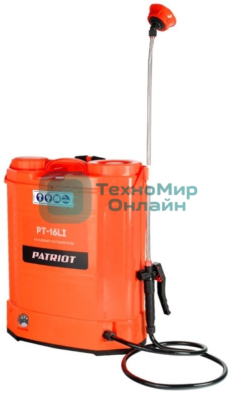 Опрыскиватель Patriot PT-16LI аккум. ранц. 16л оранжевый (755302520)