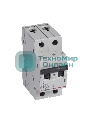 Выключатель автоматический модульный 2п C 63А 4.5кА RX3 Leg 419703