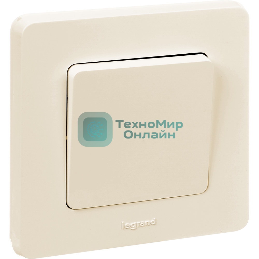 Выключатель 1-клавишный 10AX 250 В слоновая кость