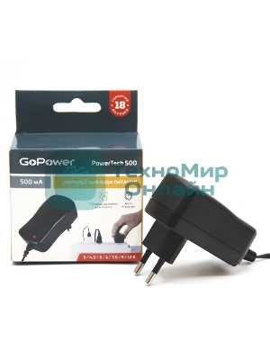Блок питания GoPower PowerTech 500 универсальн. импульсный (1/100)
