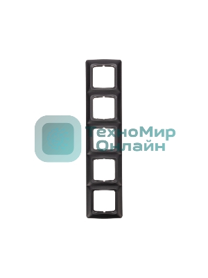 Рамка Kranz 5-я DEA горизонтальная черный Металлик