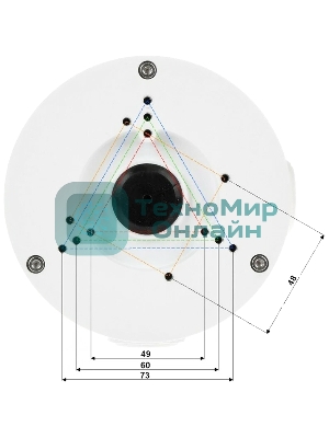 Монтажная коробка Dahua DH-PFA130-E IP66, IK10 Совместима: для bullet, eyeball