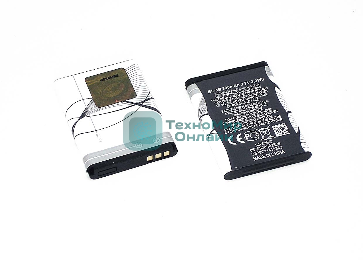 Аккумуляторная батарея BL-5B для Nokia 6060/3220/3230/5070/5140/5200/5300/5320/5500