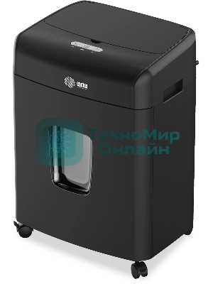 Шредер Cactus CS-SH-D6 черный с автоподачей (секр.P-4) фрагменты 120лист. 23лтр. скрепки скобы пл.карты