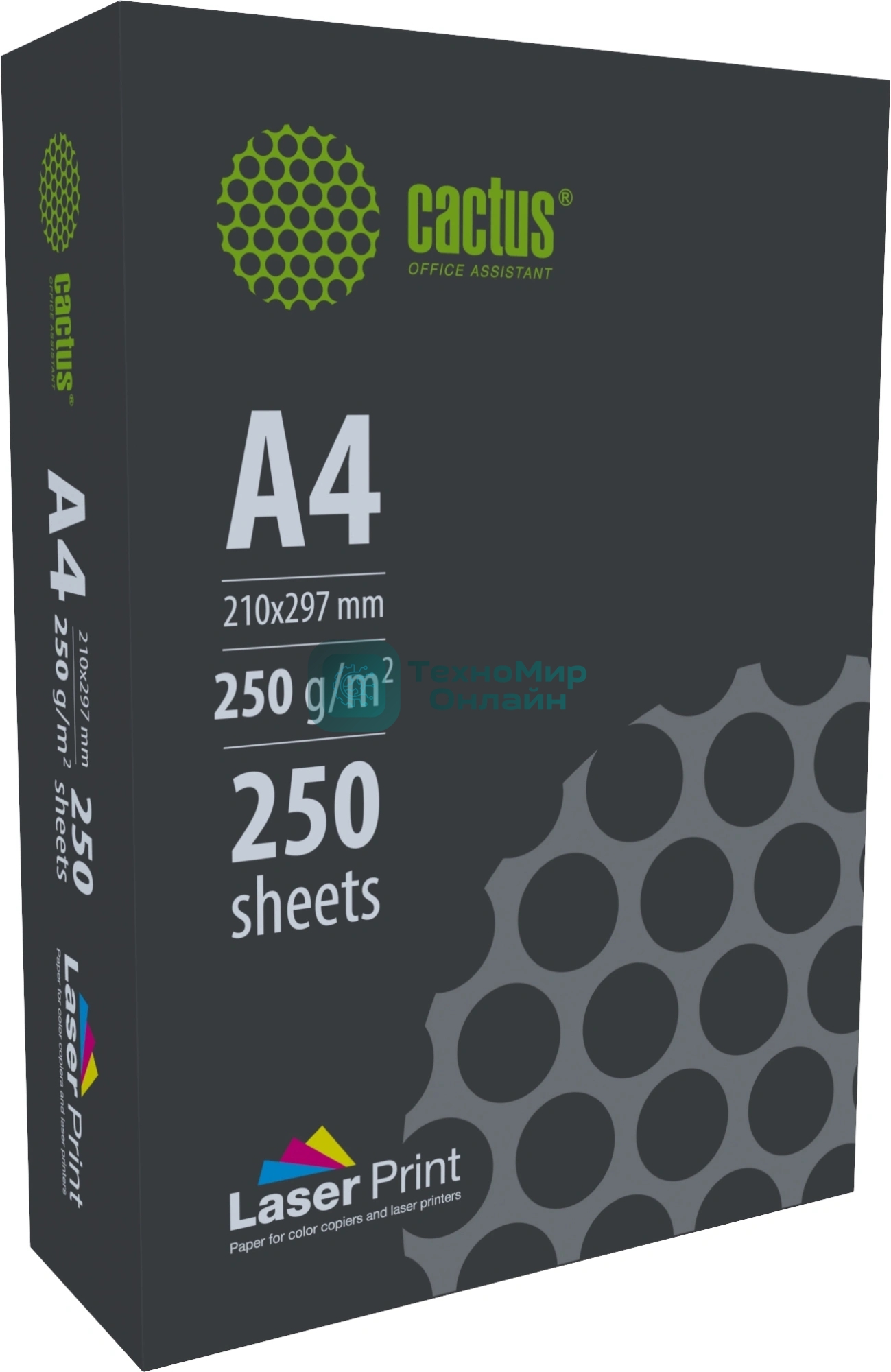 Бумага Cactus CS-LPA4250250 A4/250г/м2/250л./белый для лазерной печати