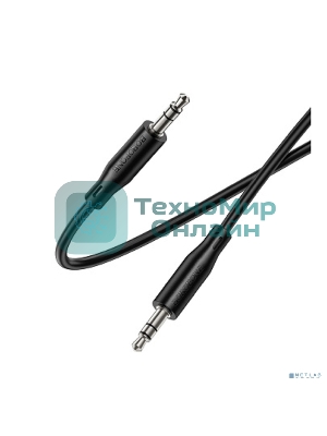 Аудиокабель BOROFONE BL26/AUX аудио кабель/3.5 mm jack - 3.5 mm jack/1m/черный