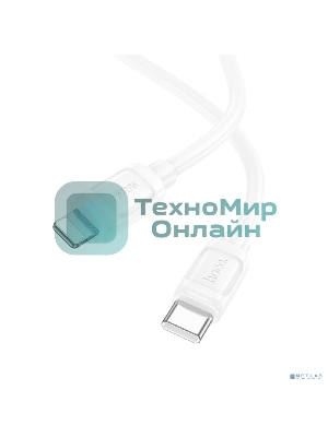 Кабель USB2.0 Hoco Type-C/Lightning, 2.4А, 27Вт, X115, 1м, белый, коробка