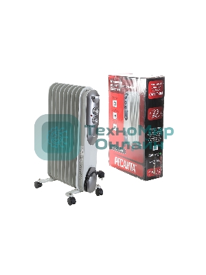 Масляный радиатор Ресанта ОМПТ- 9Н 67/3/4 2,0кВт, 450 140 650, 9 секций, 9,7 кг