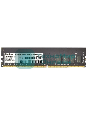Оперативная память Exegate, DDR4, 8GB (1x8 GB), 2400 MHz, CL17, DIMM, OEM