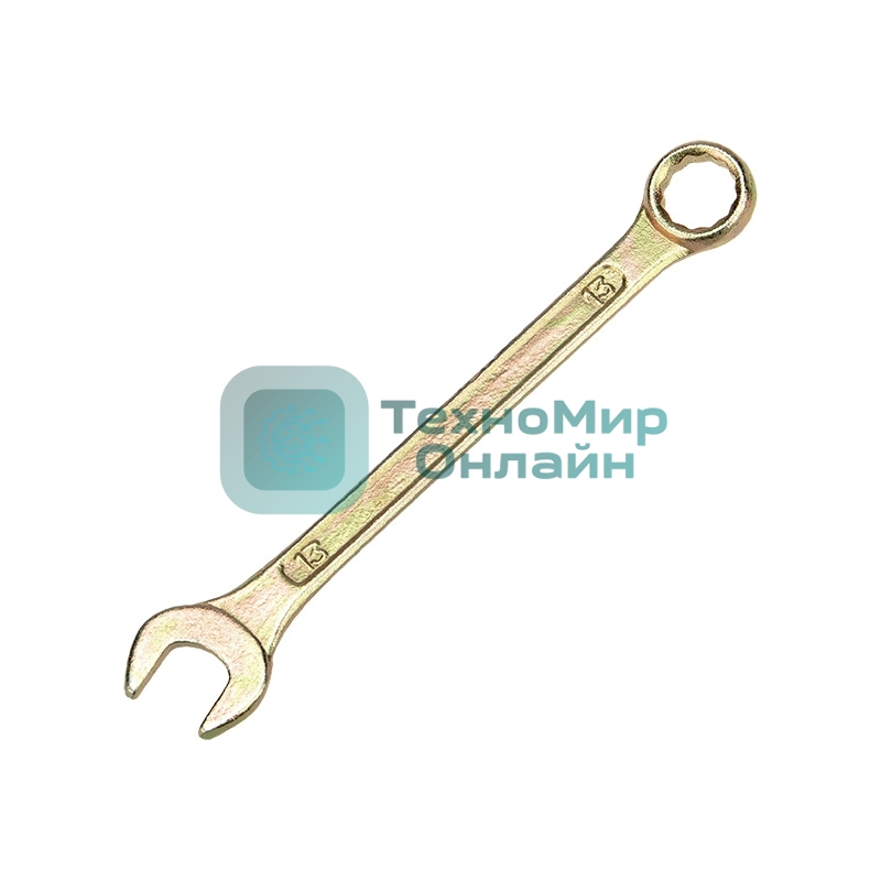 Ключ комбинированный Rexant 13 мм, желтый цинк