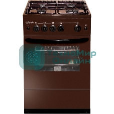 Плита газовая Лысьва ГП 400 М2С -2у коричневый, конфорок 4 шт, духовка 51 л, 50 см x 84 см x 60 см