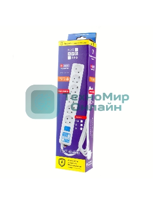 Фильтр-удл. PowerCube PC PRO, 5м, 6р LCконтур, 16А/3,5 кВт